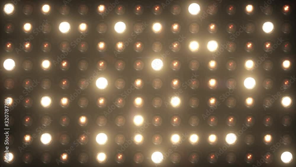 Lights Flashing Wall Showtec VJ Stage Floodlight 4K Blinder Blinking Lights Flash Club Flashlights Disco Lights Matrix Beam Lights Bulb Halogen Headlamp Lamp Nightclub Turn Off On Loop