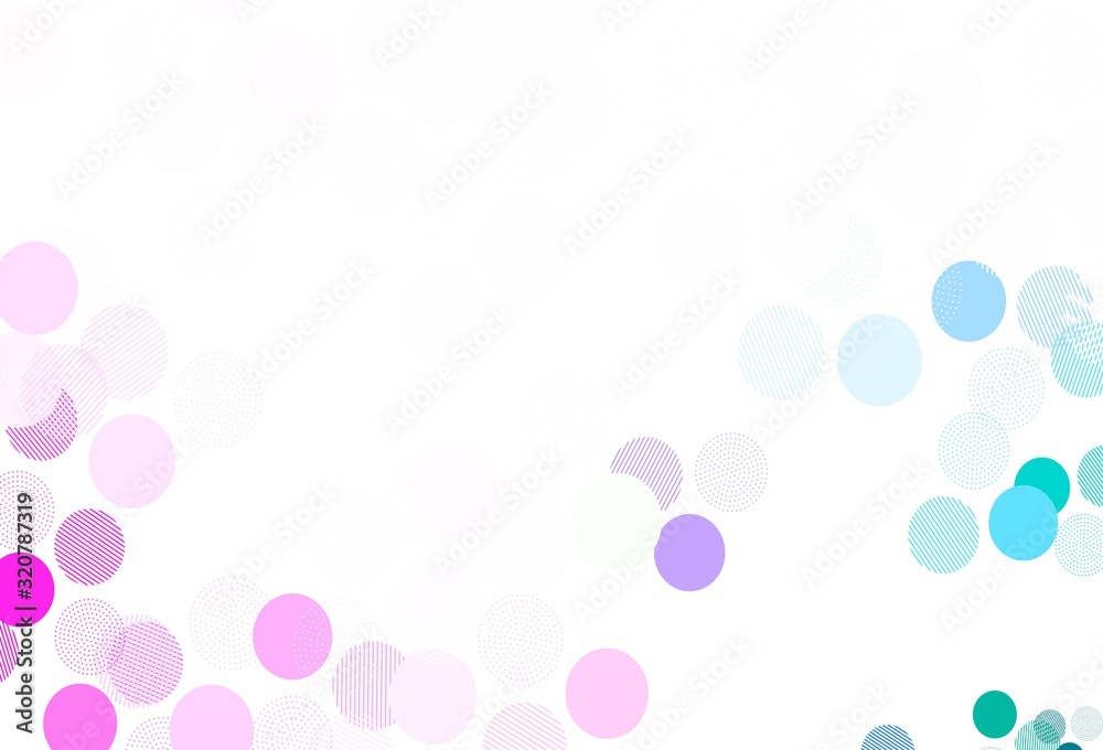 Light Purple, Pink vector pattern with spheres. Light Purple, Pink vector pattern with spheres.