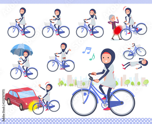 flat type Arab women White Sportswear_city cycle