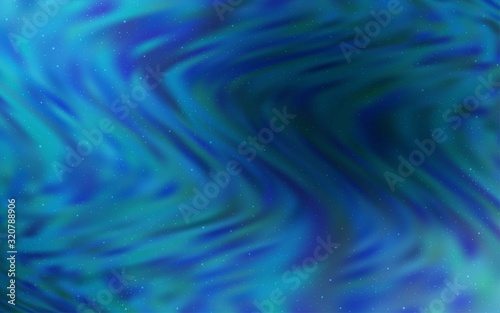 Dark BLUE vector texture with milky way stars. Modern abstract illustration with Big Dipper stars. Pattern for astronomy websites.