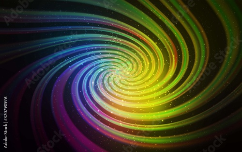Dark Multicolor vector background with astronomical stars. Space stars on blurred abstract background with gradient. Pattern for astronomy websites.