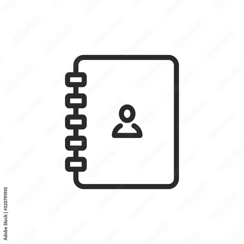Address Book Icon Vector Illustration. Logo Template. Address Book Icon Vector Illustration. Logo Template.