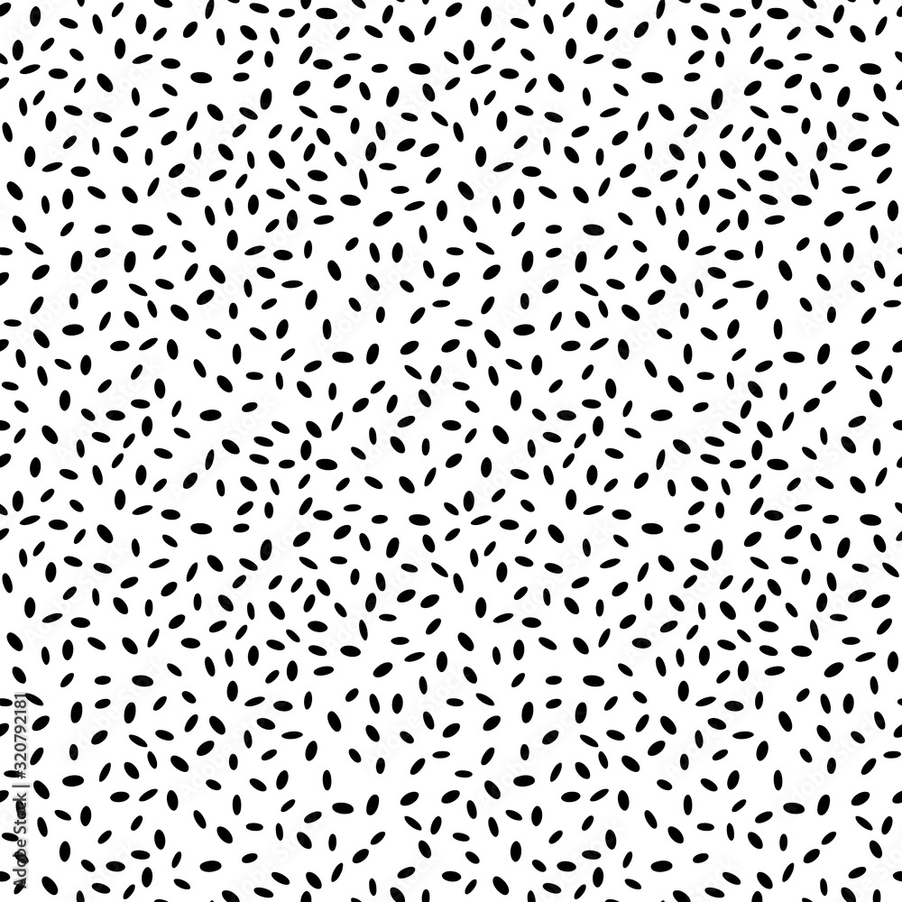 Black and white dotted seamless pattern, vector Black and white dotted seamless pattern, vector