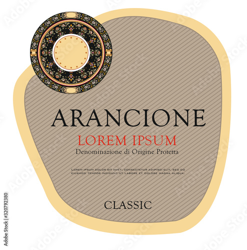 WINE LABEL RED AMARONE CHIANTI PROSECCO VINTAGE FRAME MADE IN ITALY