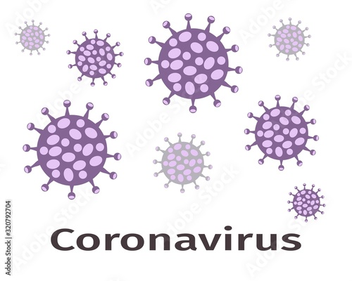 Novel coronavirus in China. Coronavirus 2019-nCov background. Vector illustration.