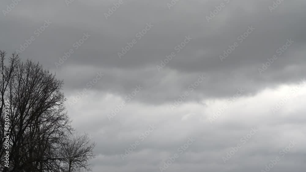 TIME-LAPSE Dark rain clouds moving across the sky TIME-LAPSE Dark rain clouds moving across the sky