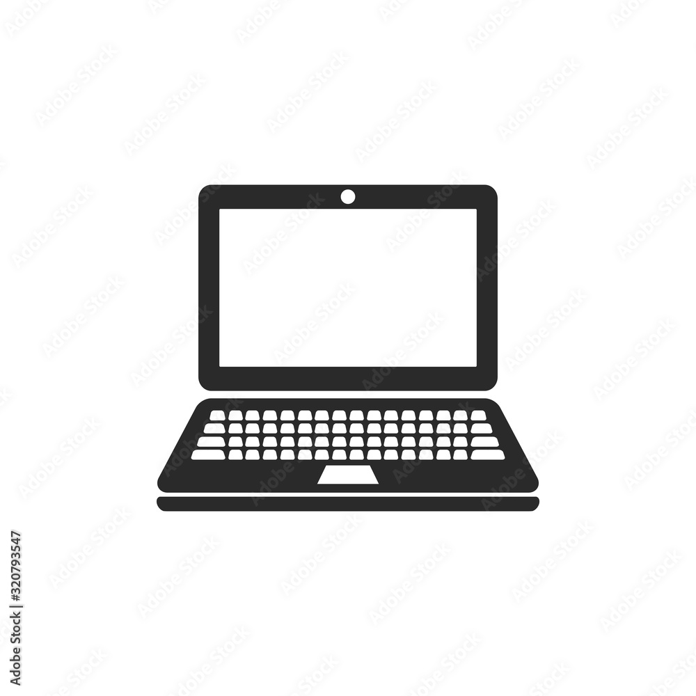 Laptop Icon Vector Illustration. Simple flat symbol. Laptop Icon Vector Illustration. Simple flat symbol.