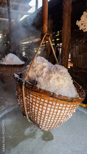 Handmade salt from the old tour in Thailand.