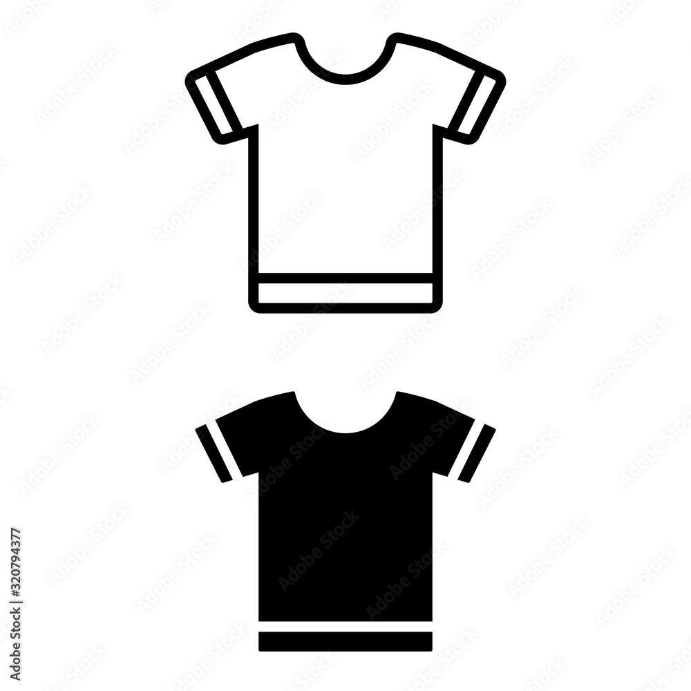 Tshirt vector icon. apparel illustration symbol. clothes sign. Tshirt vector icon. apparel illustration symbol. clothes sign.