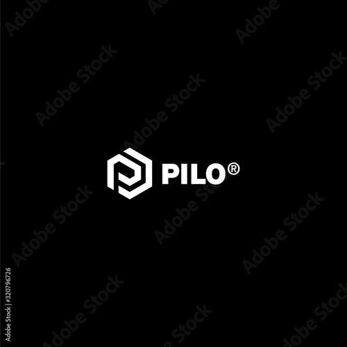 Modern and clear logo design of letter P with clean background - EPS10 - Vector.