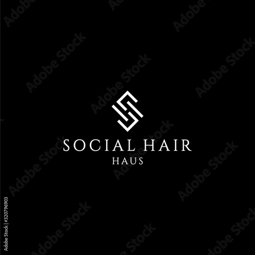 Clean and unique logo design of letter S with clear background - EPS10 - Vector.