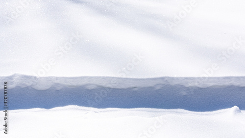 Deep pure white snow background