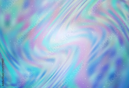 Light BLUE vector texture with milky way stars. Shining colored illustration with bright astronomical stars. Pattern for astronomy websites.
