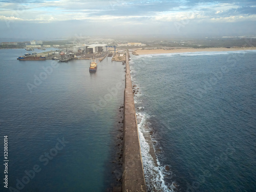Wallpaper Mural Long pier on the atlantic coast of Portugal Torontodigital.ca