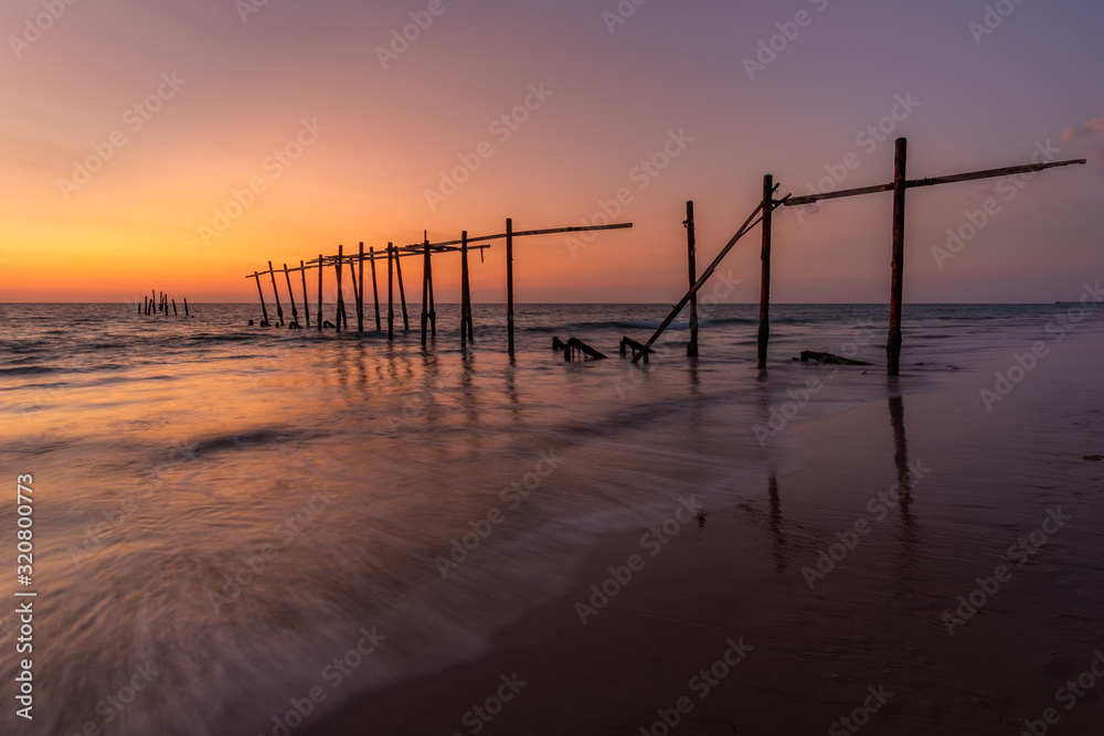 pier at sunset