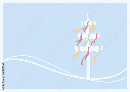 Maypole grafic illustration