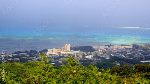 Photos Aerial view of Garapan, Saipan seen from Mt Tapochao, Saipan's highest peak
