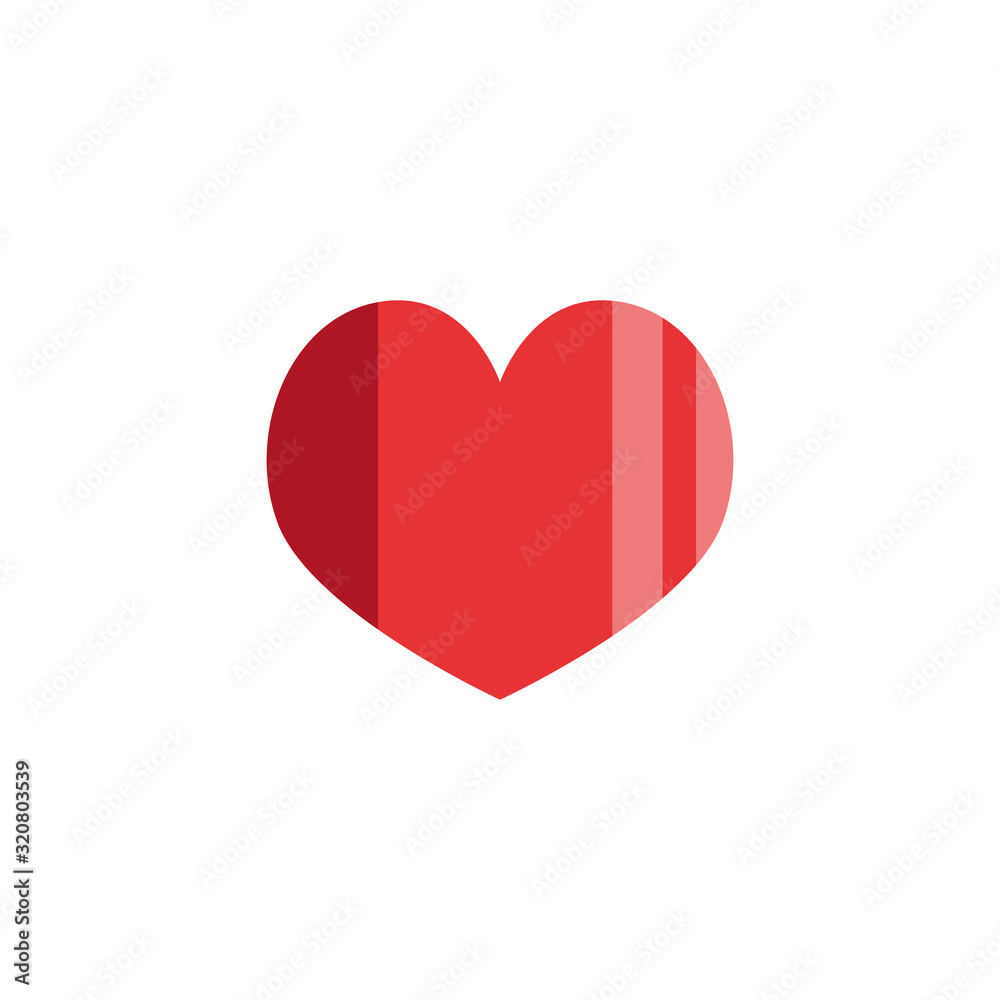 Isolated heart icon vector design