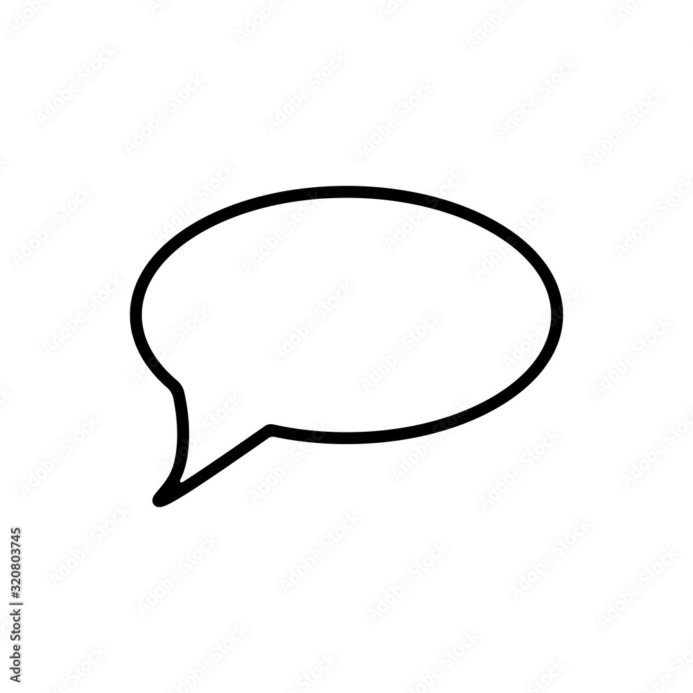 Message outline icon. Symbol, logo illustration for mobile concept and web design. Message outline icon. Symbol, logo illustration for mobile concept and web design.