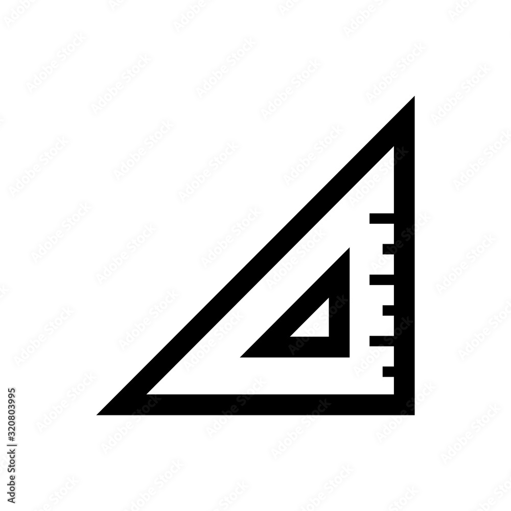 Ruler outline icon isolated. Symbol, logo illustration for mobile concept and web design. Ruler outline icon isolated. Symbol, logo illustration for mobile concept and web design.