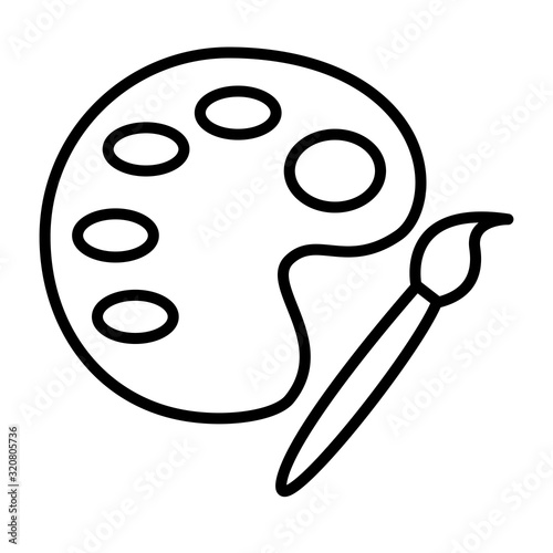Palette icon vector sign and symbol on trendy style