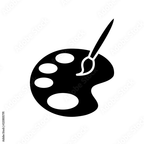 Palette icon vector sign and symbol on trendy style