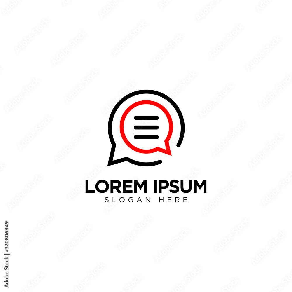 Letter O Chat Logo Template Vector Design Message Icon Letter O Chat Logo Template Vector Design Message Icon
