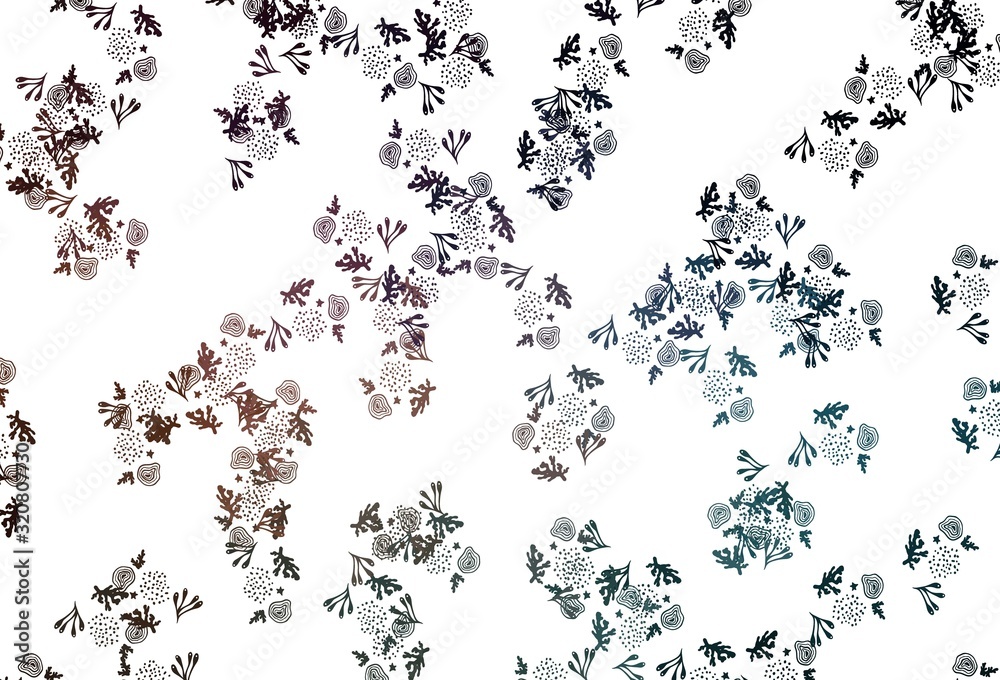 Light Blue, Red vector pattern with random forms. Light Blue, Red vector pattern with random forms.