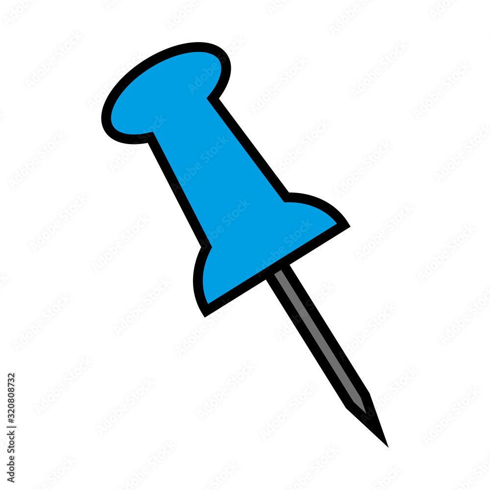 Push pin icon vector sign and symbol on trendy design Push pin icon vector sign and symbol on trendy design