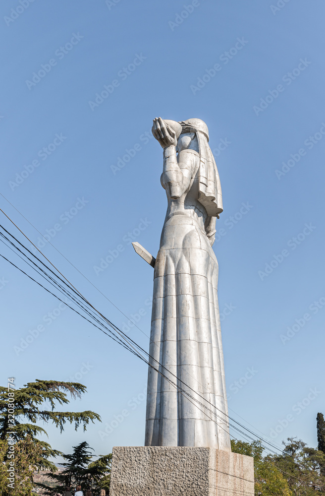 Monument Mother of Georgia - Mother Kartli was built on top of Sololaksky Hill in honor of the 1500th anniversary of Tbilisi Monument Mother of Georgia - Mother Kartli was built on top of Sololaksky Hill in honor of the 1500th anniversary of Tbilisi
