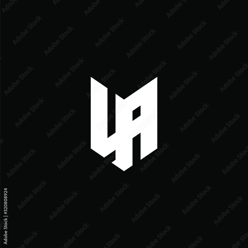Initial letter LA logo template with sporty bold line art symbol in flat design monogram illustration Initial letter LA logo template with sporty bold line art symbol in flat design monogram illustration