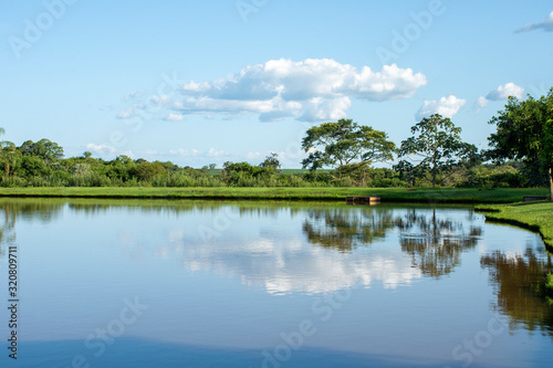 lake in idyllic setting