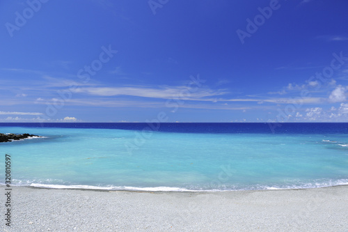 Scenic shot of Badai Bay Beach Lanyu island