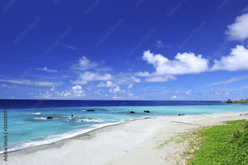 Scenic shot of Badai Bay Beach Lanyu island