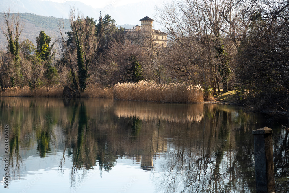Winter in Trentino, Toblino lake
