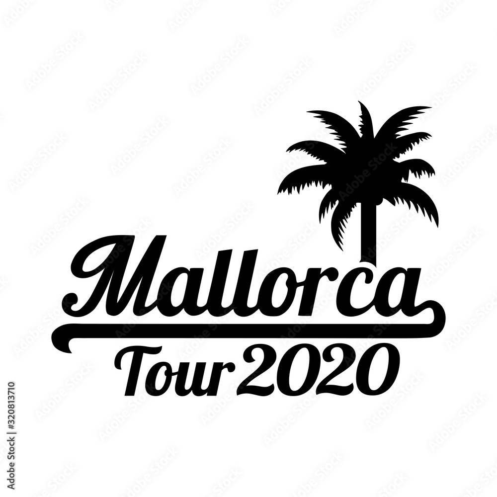 Mallorca tour 2020 with black palm tree
