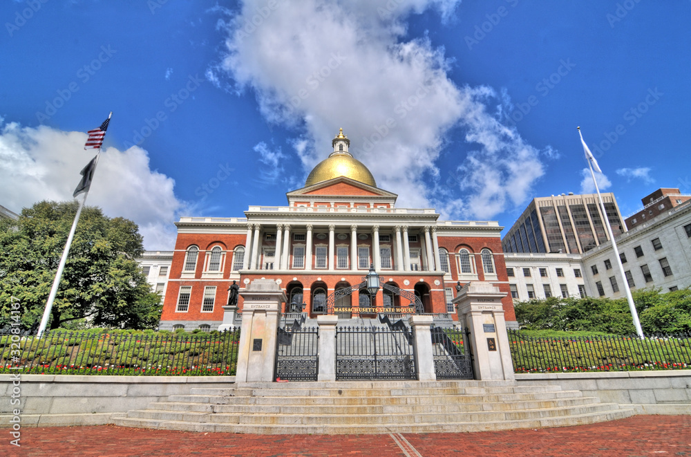 The Massachusetts State House - a state capitol  for the Commonwealth of Massachusetts