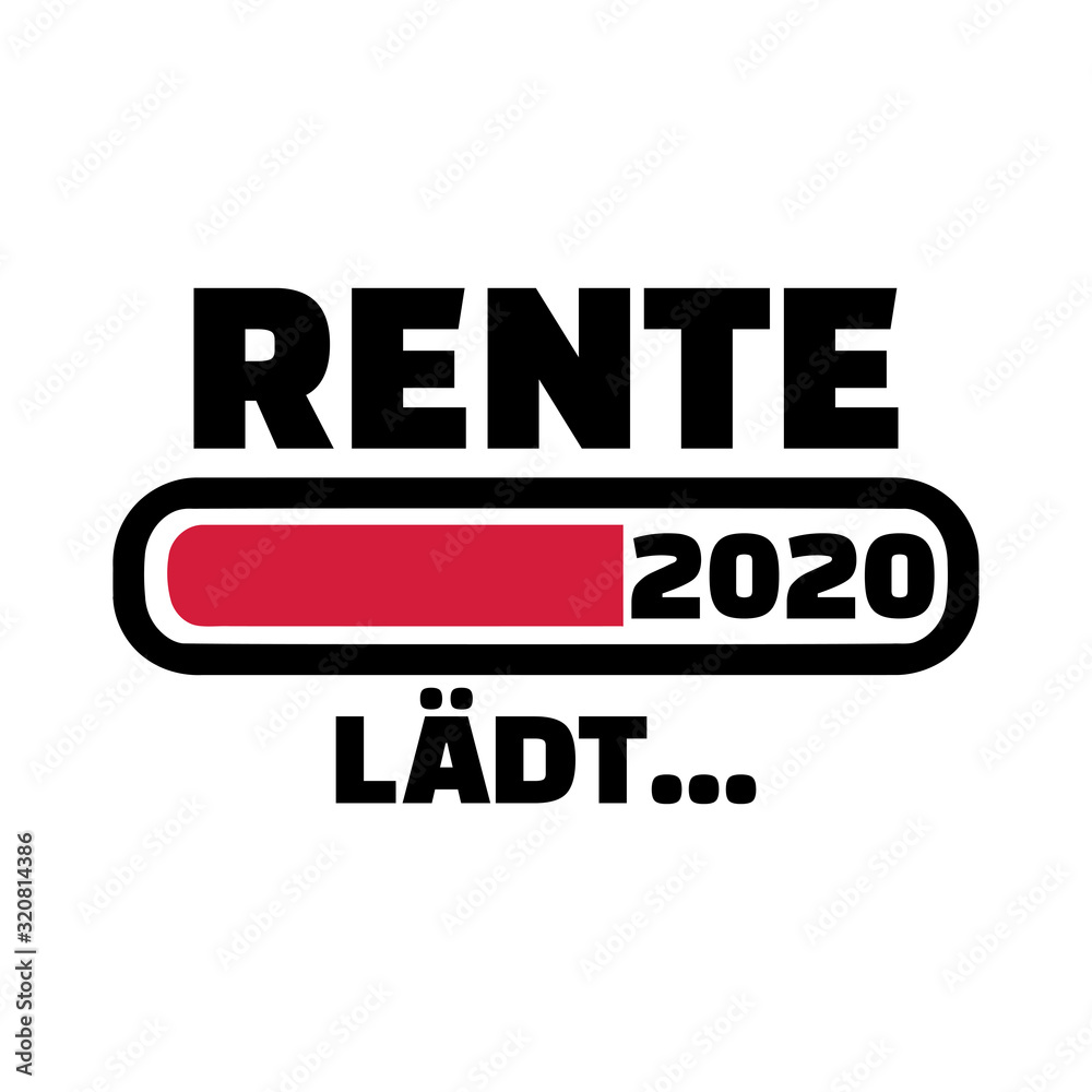 Retirement loading bar 2020 german Retirement loading bar 2020 german