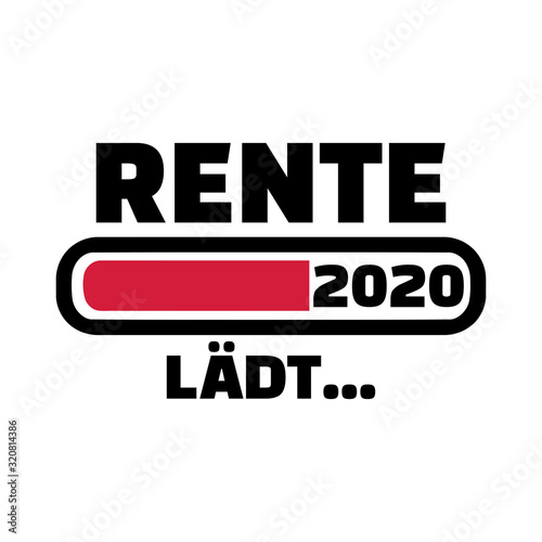 Retirement loading bar 2020 german