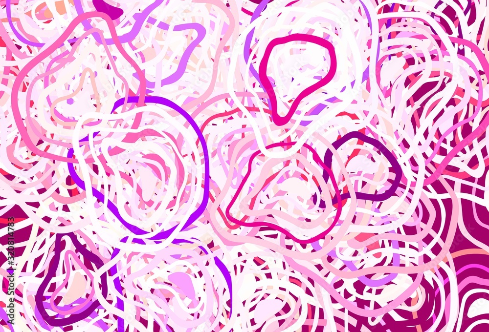 Obraz premium Light Pink, Yellow vector template with chaotic shapes.