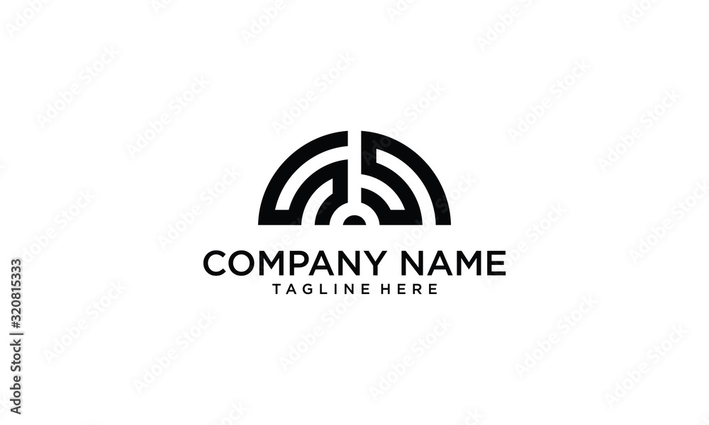 Letter S modern logo, signal logo design concept template Letter S modern logo, signal logo design concept template