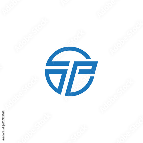 Free Download Round T letter logo design, vector. - GFXLoad