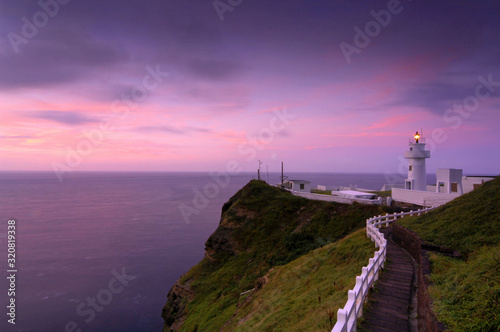 Scenic shot of Bitoujiao Lighthouse Ruifang District City photo