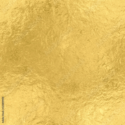 Gold foil seamless texture, golden shiny background