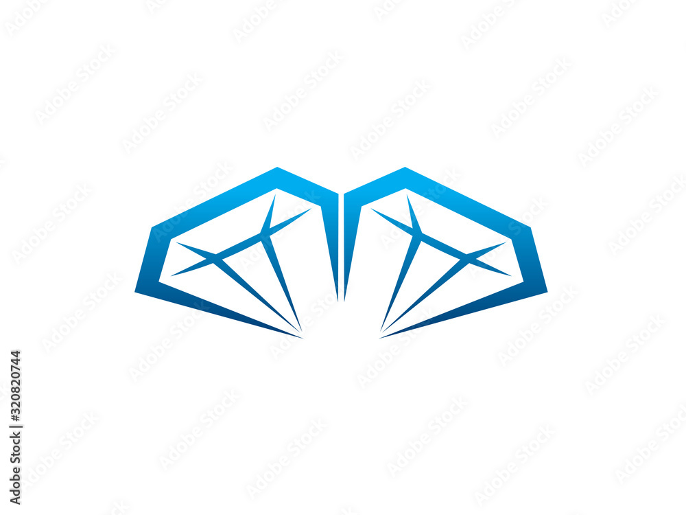 Diamond logo template design, emblem, symbol or icon Diamond logo template design, emblem, symbol or icon