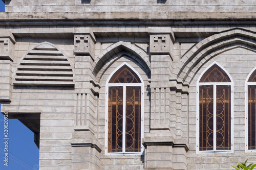 facade of a catholic cathedral against the sky