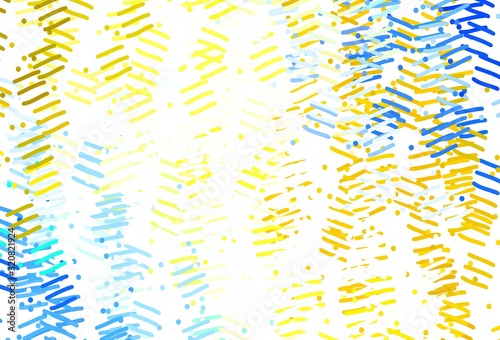 Light Blue, Yellow vector pattern with sharp lines.