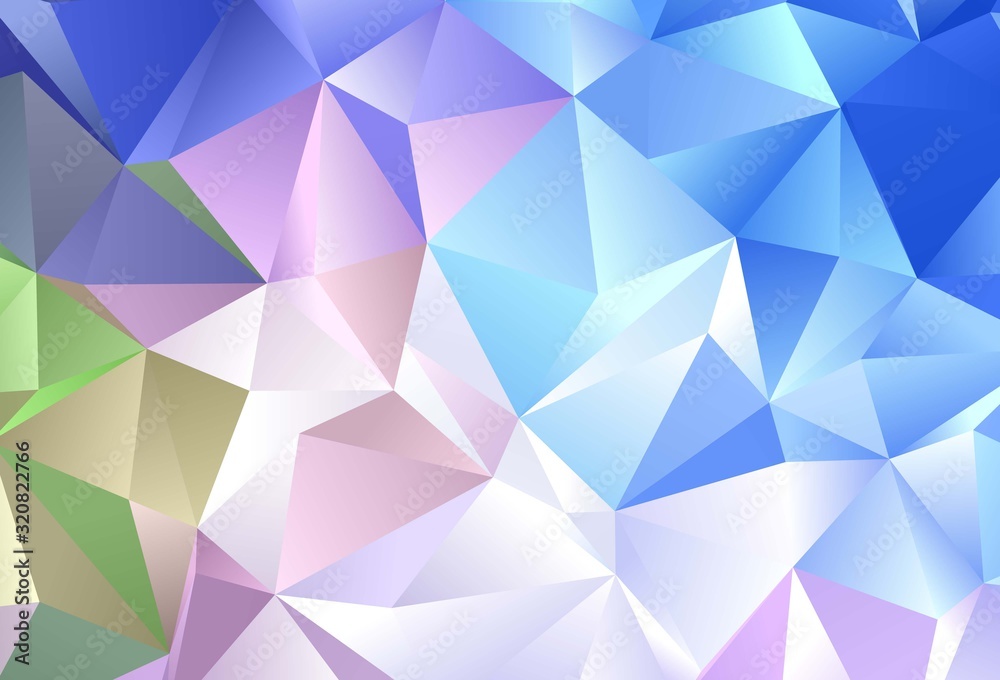 Light Blue, Red vector texture with triangular style. Light Blue, Red vector texture with triangular style.