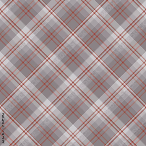 Seamless pattern in discreet grey and dark red colors for plaid, fabric, textile, clothes, tablecloth and other things. Vector image. 2