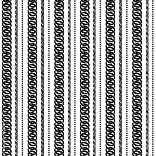 Black and white modern silver chain vertical stripe seamless pattern in vector EPS10 Design for fashion,fabric,web,wrapping,wallpaper and all prints